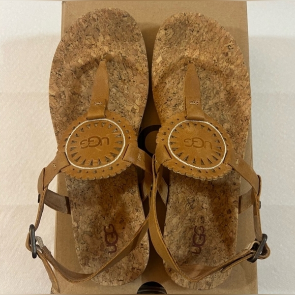 Ugg Women’s “Ayden II” Almond Sandals Size 9 - Picture 4 of 10